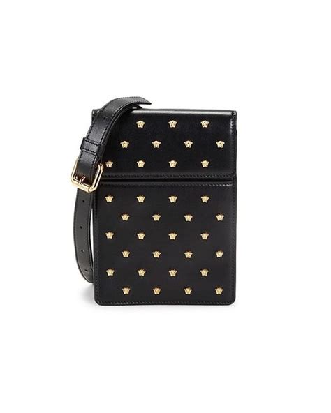 versace mini crossbody studded|farfetch versace messenger bag.